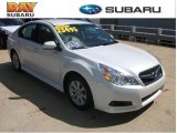 2010 Satin White Pearl Subaru Legacy 2.5i Premium Sedan #51669658