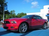 2010 Red Candy Metallic Ford Mustang V6 Premium Convertible #51669681