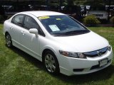 2009 Taffeta White Honda Civic LX Sedan #51669989