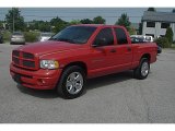 2005 Flame Red Dodge Ram 1500 SLT Quad Cab #51670073