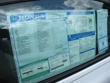 2012 Honda Civic LX Coupe Window Sticker