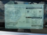 2012 Volkswagen Eos Lux Window Sticker