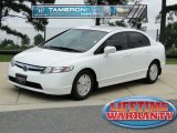 2007 Taffeta White Honda Civic Hybrid Sedan #51777292