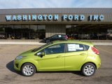 2011 Lime Squeeze Metallic Ford Fiesta SE Hatchback #51777005
