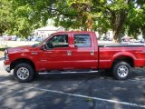 2006 Red Clearcoat Ford F250 Super Duty XLT FX4 Crew Cab 4x4 #51777266