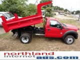 2011 Vermillion Red Ford F550 Super Duty XL Regular Cab 4x4 Dump Truck #51824912