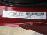 2011 200 Color Code for Deep Cherry Red Crystal Pearl - Color Code: PRP