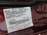 2006 Crown Victoria Color Code for Dark Toreador Red Metallic - Color Code: JL