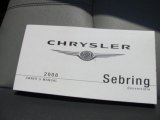2008 Chrysler Sebring Touring Convertible Books/Manuals