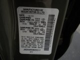 2002 Infiniti QX4 4x4 Info Tag