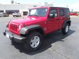 2011 Flame Red Jeep Wrangler Unlimited Sport 4x4 #51943336