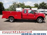 2011 Vermillion Red Ford F350 Super Duty XL SuperCab 4x4 Chassis Commercial #51988984