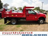 2011 Vermillion Red Ford F350 Super Duty XL Regular Cab 4x4 Chassis Dump Truck #51988989