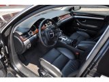 2009 Audi A8 L 4.2 quattro Black Valcona Leather Interior