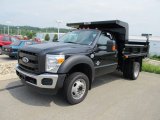 2011 Ford F450 Super Duty XL Regular Cab 4x4 Chassis Dump Truck Front 3/4 View