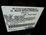 2011 MAZDA6 Color Code for Black Cherry Metallic - Color Code: 37C