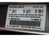 1999 Intrepid Color Code for Bright Platinum Metallic - Color Code: PS4