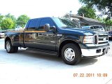 2005 Dark Green Satin Metallic Ford F350 Super Duty Lariat Crew Cab #52039655