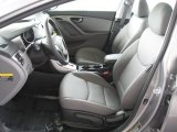2012 Hyundai Elantra Limited Gray Interior