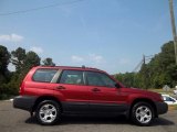 2005 Cayenne Red Pearl Subaru Forester 2.5 X #52039542