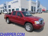 2006 Inferno Red Crystal Pearl Dodge Dakota SLT Quad Cab 4x4 #52039442