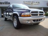 2004 Patriot Blue Pearl Dodge Dakota SLT Quad Cab #52039886