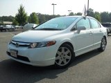 2007 Taffeta White Honda Civic LX Sedan #52039905