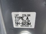 2004 TSX Color Code for Satin Silver Metallic - Color Code: NH623M