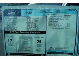 2012 Ford Flex SEL Window Sticker