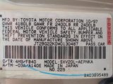 1998 Camry Color Code for Cashmere Beige Metallic - Color Code: 4M9