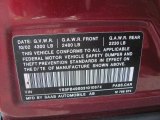 2003 Saab 9-3 Linear Sport Sedan Info Tag