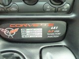 1997 Chevrolet Corvette Coupe Info Tag