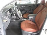2012 Hyundai Tucson Limited Black/Saddle Interior