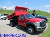 2011 Vermillion Red Ford F550 Super Duty XL Regular Cab 4x4 Dump Truck #52149903