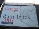 2001 Dodge Ram 1500 SLT Regular Cab 4x4 Books/Manuals
