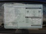 2012 Volkswagen Eos Komfort Window Sticker