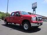 2006 Red Clearcoat Ford F250 Super Duty XLT FX4 Crew Cab 4x4 #52150543