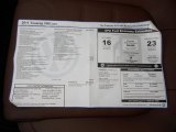 2011 Volkswagen Touareg VR6 FSI Lux 4XMotion Window Sticker