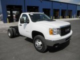 2011 GMC Sierra 3500HD Work Truck Regular Cab 4x4 Chassis Front 3/4 View