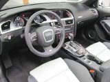 2011 Audi S5 3.0 TFSI quattro Cabriolet Black/Pearl Silver Silk Nappa Leather Interior