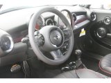 2011 Mini Cooper Clubman Hampton Package Black Lounge Leather/Damson Red Piping Interior