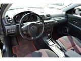 2005 Mazda MAZDA3 s Sedan Black/Red Interior