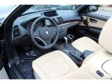2011 BMW 1 Series 128i Convertible Savanna Beige Interior