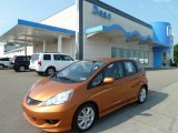 2009 Orange Revolution Metallic Honda Fit Sport #52362272
