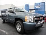 2008 Blue Granite Metallic Chevrolet Silverado 1500 LS Extended Cab 4x4 #52396058