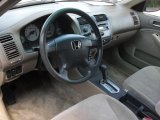 2002 Honda Civic EX Sedan Beige Interior