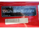 1985 Porsche 928 S Info Tag