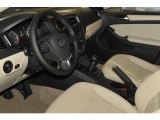2012 Volkswagen Jetta SE Sedan Cornsilk Beige Interior