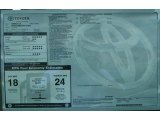 2011 Toyota Sienna V6 Window Sticker