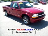 1998 Medium Red Metallic Chevrolet S10 LS Extended Cab #52453980